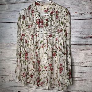 Anthropologie One Fine Day Floral Blouse